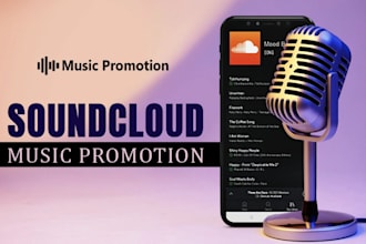 do super fast soundcloud promotion for music and full album