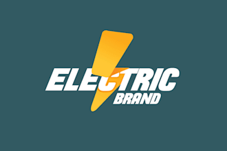 design creative clean lightning bolt logo for you in just 1 day