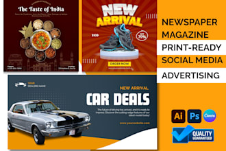 design print newspaper magazine ad social media advertising