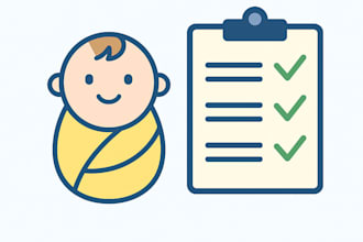 create a personalised baby care or feeding routine chart