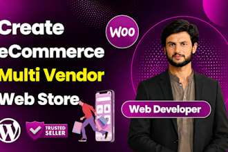 design multi vendor shopify and wordpress ecommerce marketplace website