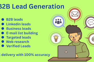 do manual linkedin research to find targeted leads