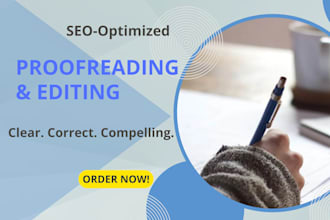 edit, proofread, and craft professional SEO friendly content