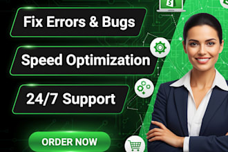 do shopify website maintenance and shopify support or help