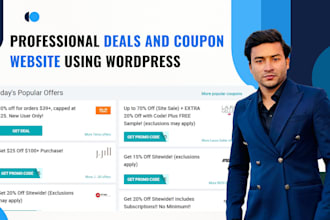 build a deals and coupon website using wordpress