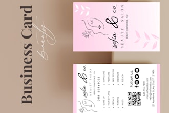 create esthetician business card template