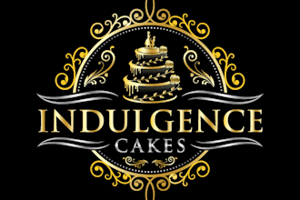 create stunning cake dessert logo design