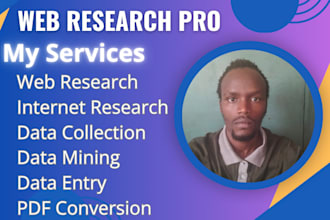 do accurate web research and data extraction