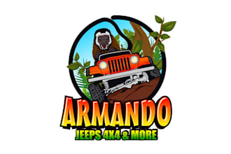 design unique armando rent car logo