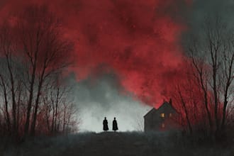 draw fantasy or dark creepy horror art illustration