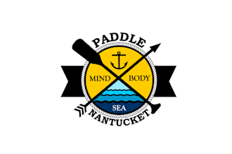 design beautiful paddle nantucket sea logo