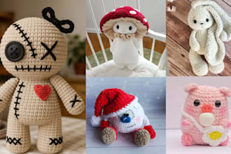create step by step amigurumi crochet pattern pdf tutorials plush toys etsy