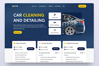 develop car detailing website roadside assistance website auto detailing website