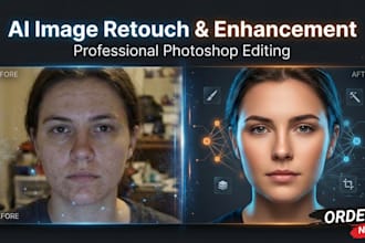 do ai image retouch edit photoshop image and do image enhancement image edit