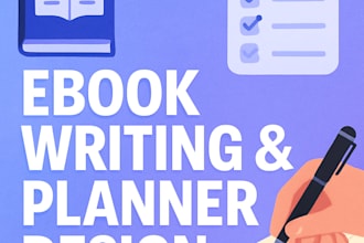 ebook writing and planner design