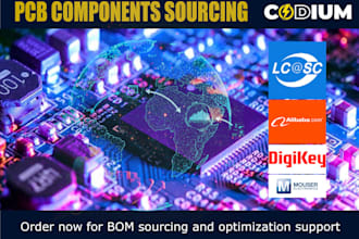 provide sourcing components and optimizing pcb bill of material