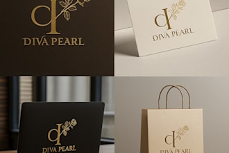 design highly modern luxury logo and packaging design