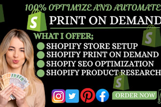 build a high converting shopify print on demand store with winning products