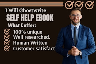 ghostwrite a self help or personal development, mental health ebook