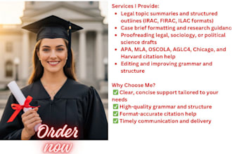 with legal and political science research summaries and content formatting