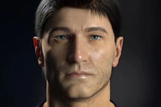 model realistic character, metahuman character, for video games, animation