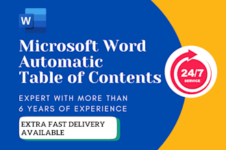 create and format a clickable table of contents in microsoft ms word document