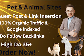 publish  guest posts on pet and animal sites