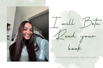 be your honest and detailed beta reader