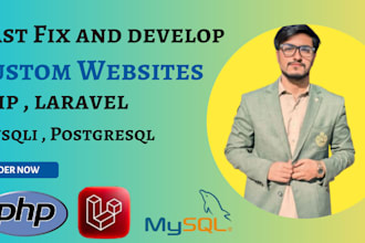 fix errors, debug, and add features to your PHP and mysql website