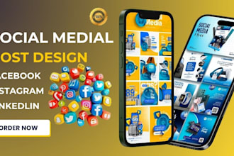 do social media post design for facebook ads, instagram post, instagram carousel