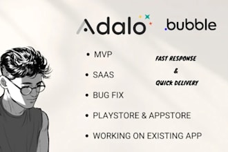 develop adalo bubble io glide buildfire website mobile web app saas mvp expert