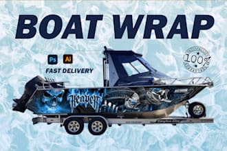 design boat wrap, jet ski, yacht and personal watercraft