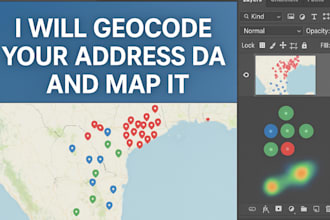 geocode your address data and map it