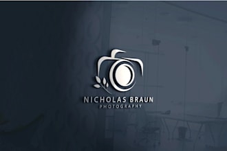 design camera photographer drone camera and photography logo