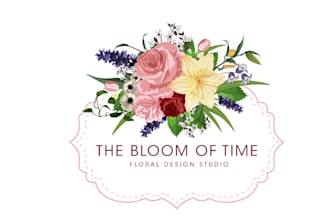design shining high end wedding florist logo