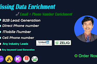 enrich linkedin leads with contact info