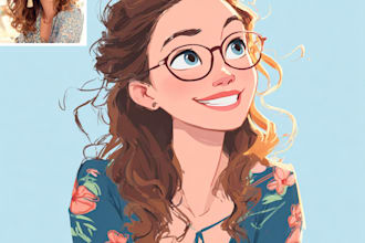 turn your photo into a disney pixar style cartoon portrait