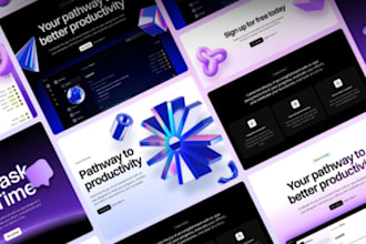 design framer website and landing page