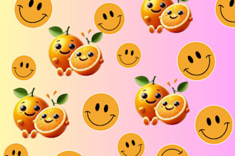 create cute cartoon seamless pattern design for baby textiles and more