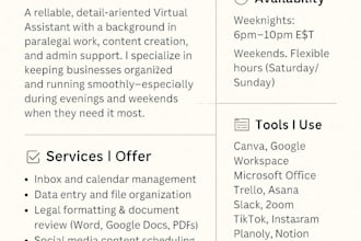 organize your inbox calendar and admin tasks