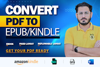 convert your pdf to epub and kpf for amazon kindle