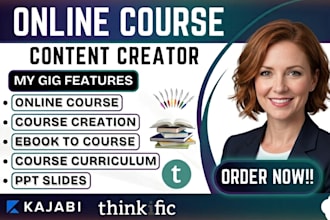 create professional online course workbooks and worksheets