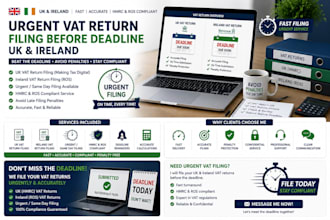 urgent vat return filing before hmrc deadline UK and ireland