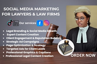 be your law firm for attorneys lawyers and social media marketing manager