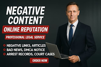 permanently remove mugshot, delete negative links,bad articles,cases from google