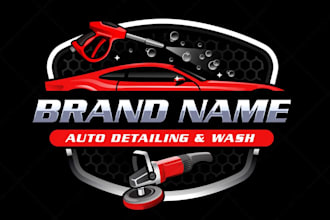 do automotive, auto repair, car wash, mobile and auto detailing logo