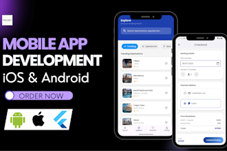 do mobile app development, android app, ios app development, flutter developer