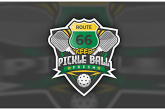 design corporate famous pickle ball logo