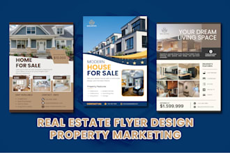 create modern real estate flyer design for property marketing