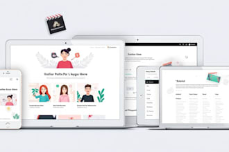 create a modern responsive portfolio website